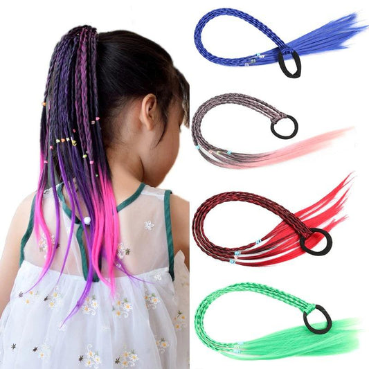 Kids' Colorful Hair Bands Assorted Fiber Nylon Rubber 44cm 1