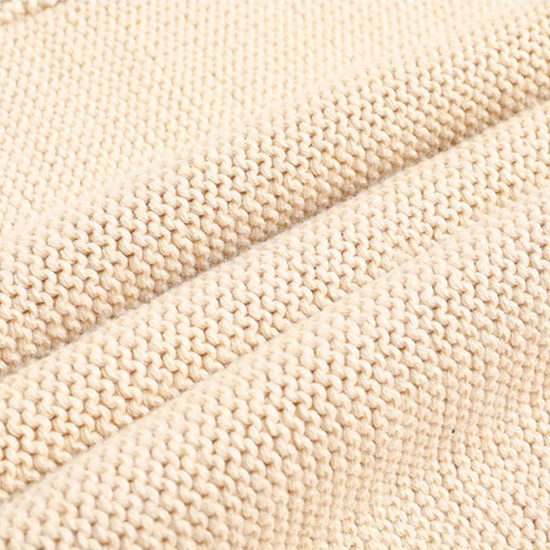 Korean Style Cropped Knitted V-neck Outerwear Sweaters 5