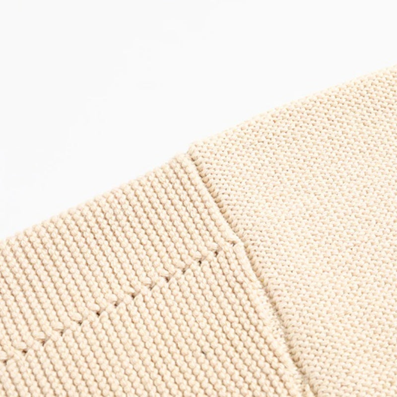 Korean Style Cropped Knitted V-neck Outerwear Sweaters 7