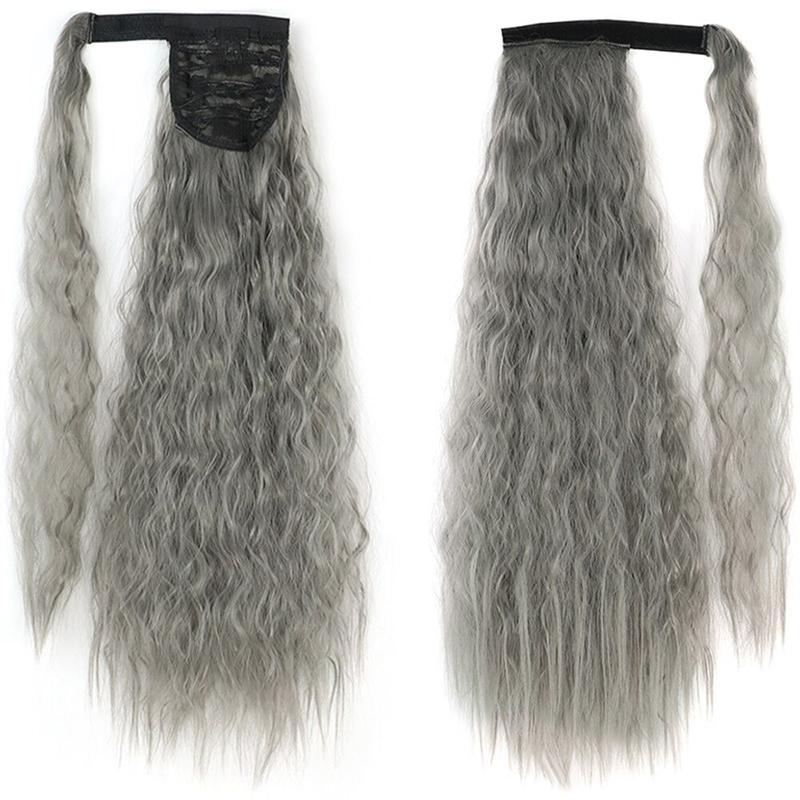 Long Straight Clip-In Ponytail Extension – 22 Inch High-Temperature Fiber for Volume and Length 10