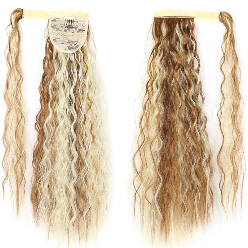 Long Straight Clip-In Ponytail Extension – 22 Inch High-Temperature Fiber for Volume and Length 11