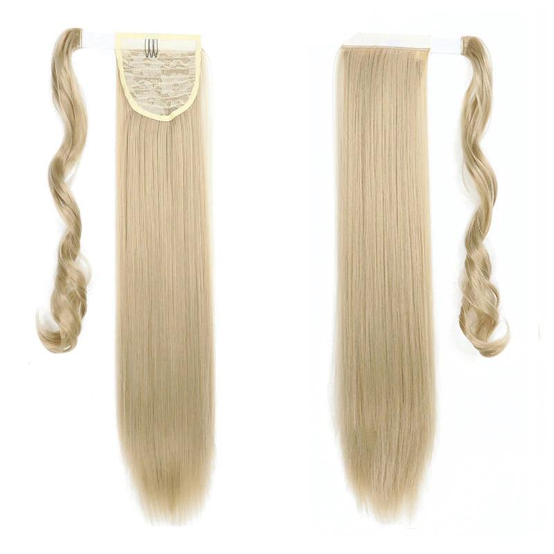 Long Straight Clip-In Ponytail Extension – 22 Inch High-Temperature Fiber for Volume and Length 14