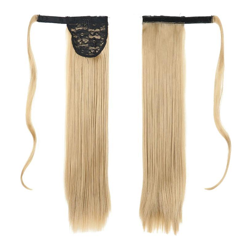 Long Straight Clip-In Ponytail Extension – 22 Inch High-Temperature Fiber for Volume and Length 18