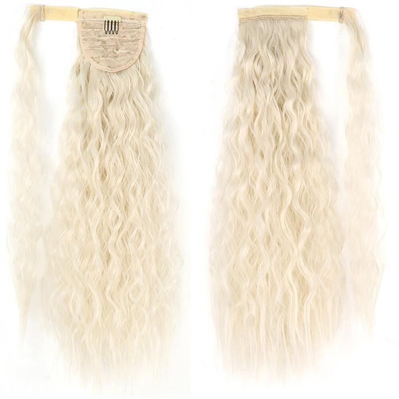 Long Straight Clip-In Ponytail Extension – 22 Inch High-Temperature Fiber for Volume and Length 20