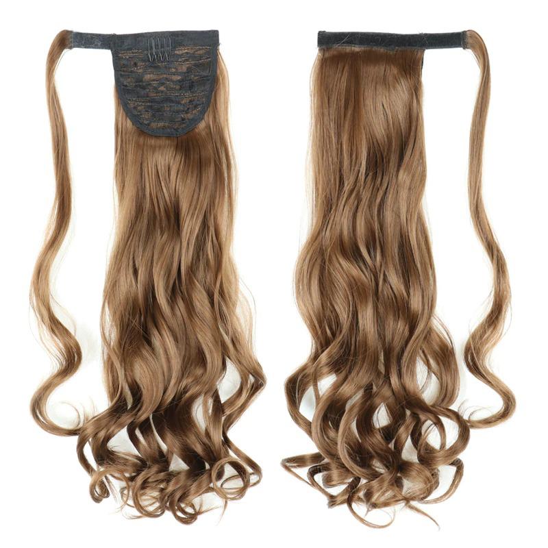 Long Straight Clip-In Ponytail Extension – 22 Inch High-Temperature Fiber for Volume and Length 23