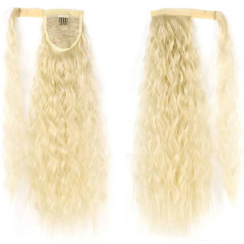 Long Straight Clip-In Ponytail Extension – 22 Inch High-Temperature Fiber for Volume and Length 24