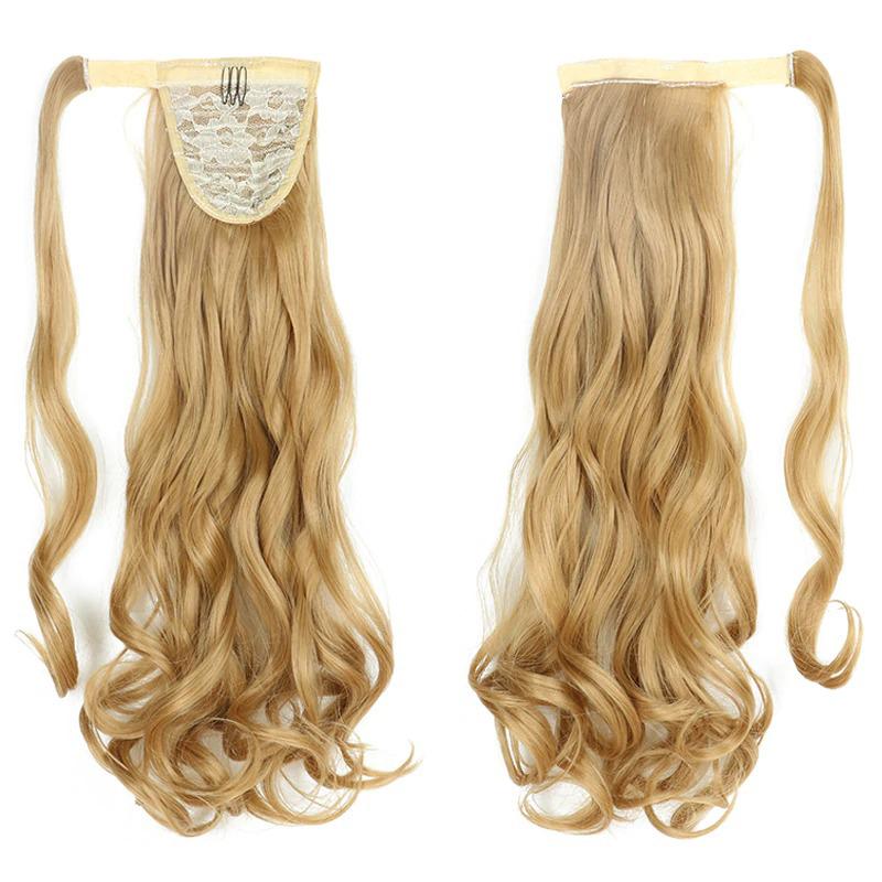 Long Straight Clip-In Ponytail Extension – 22 Inch High-Temperature Fiber for Volume and Length 26