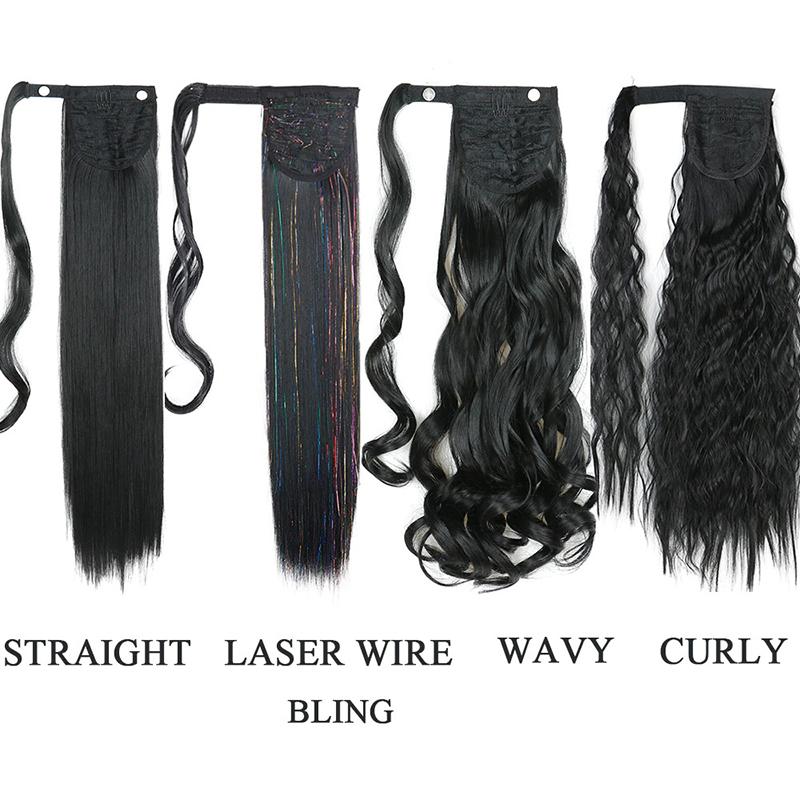 Long Straight Clip-In Ponytail Extension – 22 Inch High-Temperature Fiber for Volume and Length 3