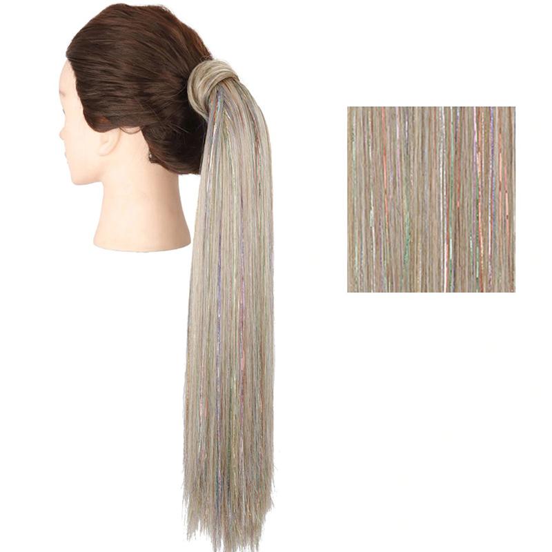 Long Straight Clip-In Ponytail Extension – 22 Inch High-Temperature Fiber for Volume and Length 33