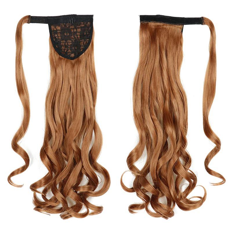 Long Straight Clip-In Ponytail Extension – 22 Inch High-Temperature Fiber for Volume and Length 36