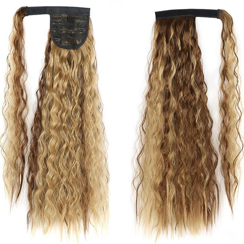 Long Straight Clip-In Ponytail Extension – 22 Inch High-Temperature Fiber for Volume and Length 38