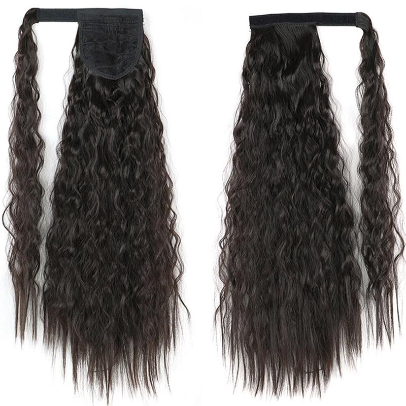 Long Straight Clip-In Ponytail Extension – 22 Inch High-Temperature Fiber for Volume and Length 39