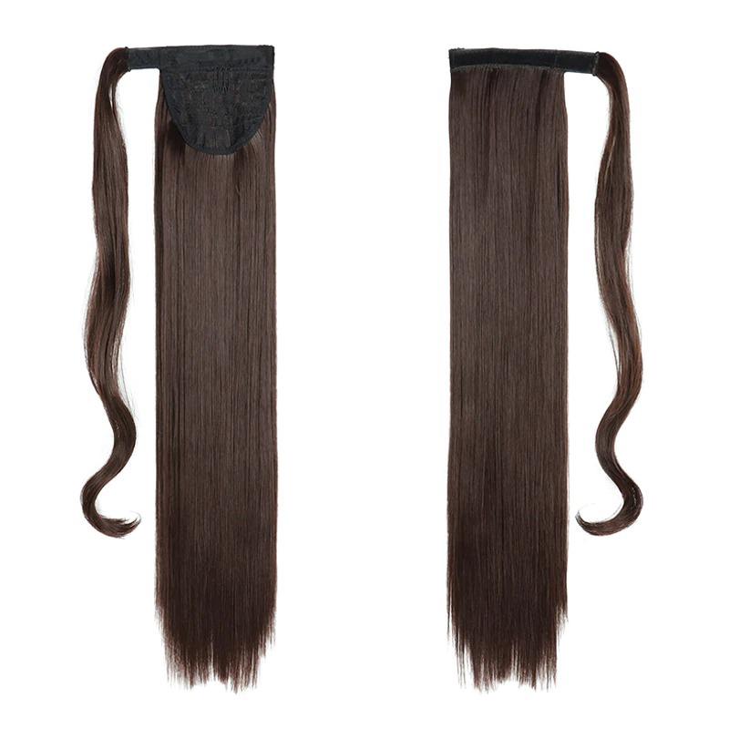 Long Straight Clip-In Ponytail Extension – 22 Inch High-Temperature Fiber for Volume and Length 42