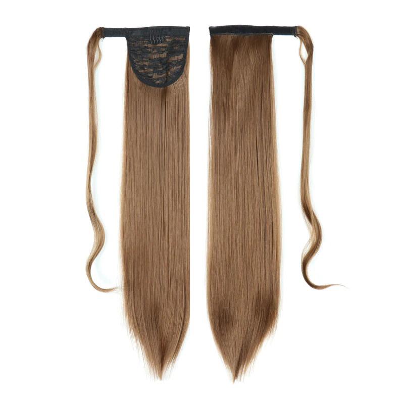 Long Straight Clip-In Ponytail Extension – 22 Inch High-Temperature Fiber for Volume and Length 43