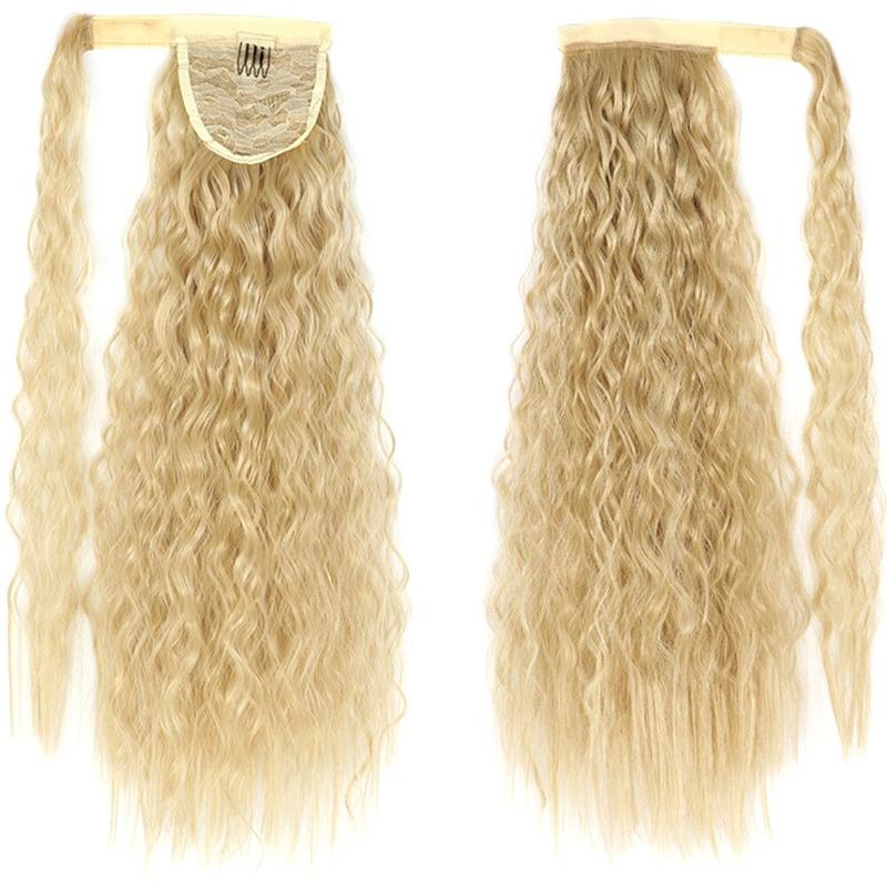 Long Straight Clip-In Ponytail Extension – 22 Inch High-Temperature Fiber for Volume and Length 45