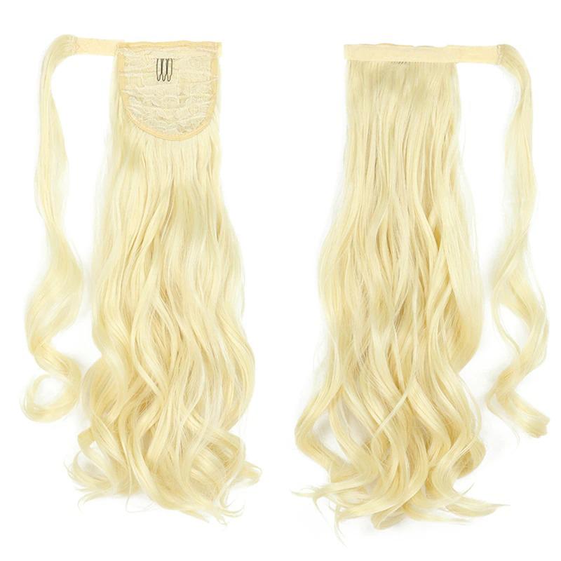 Long Straight Clip-In Ponytail Extension – 22 Inch High-Temperature Fiber for Volume and Length 48