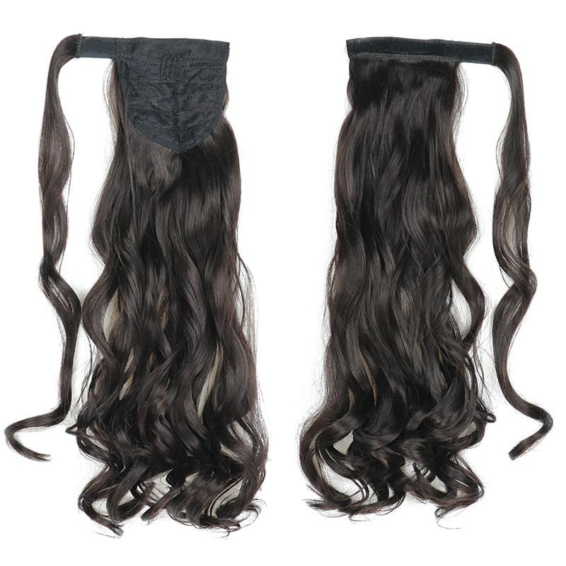 Long Straight Clip-In Ponytail Extension – 22 Inch High-Temperature Fiber for Volume and Length 50