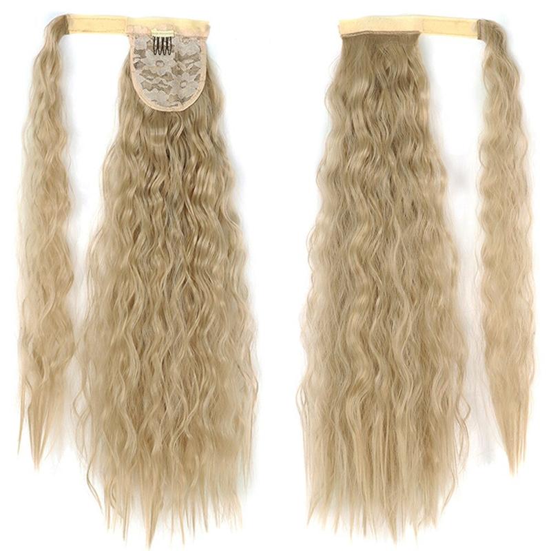 Long Straight Clip-In Ponytail Extension – 22 Inch High-Temperature Fiber for Volume and Length 55