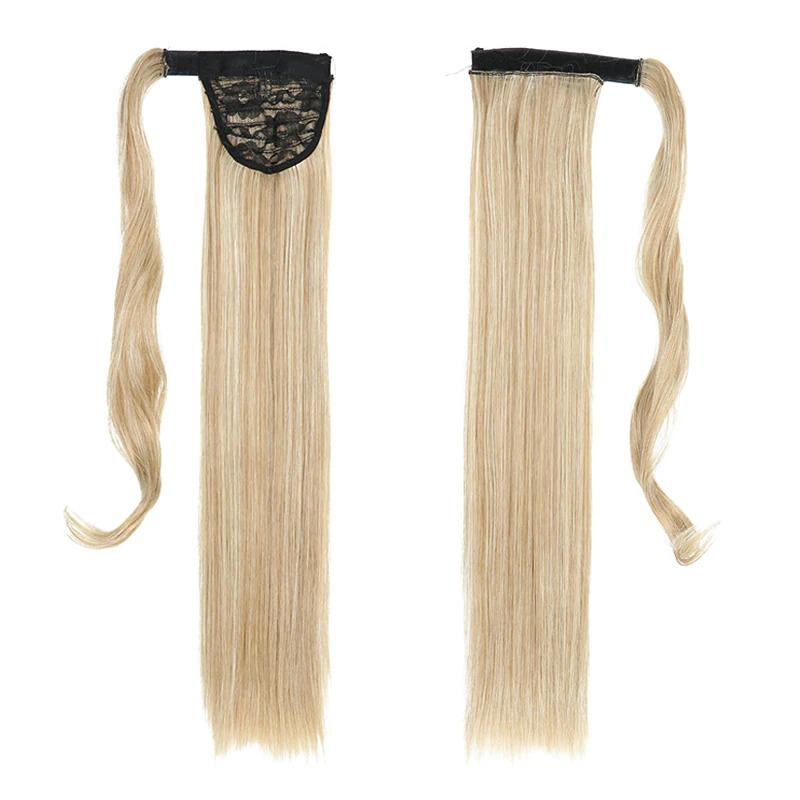 Long Straight Clip-In Ponytail Extension – 22 Inch High-Temperature Fiber for Volume and Length 56