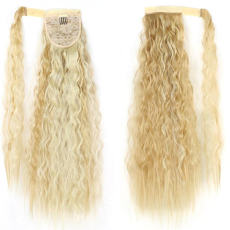 Long Straight Clip-In Ponytail Extension – 22 Inch High-Temperature Fiber for Volume and Length 57