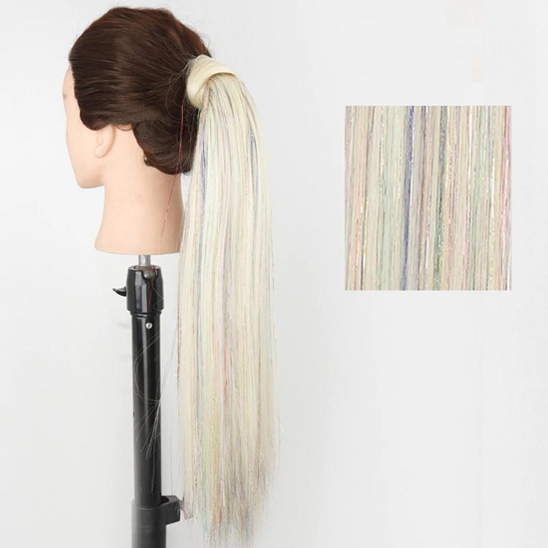 Long Straight Clip-In Ponytail Extension – 22 Inch High-Temperature Fiber for Volume and Length 59
