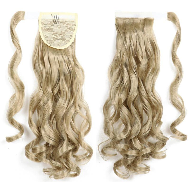 Long Straight Clip-In Ponytail Extension – 22 Inch High-Temperature Fiber for Volume and Length 62