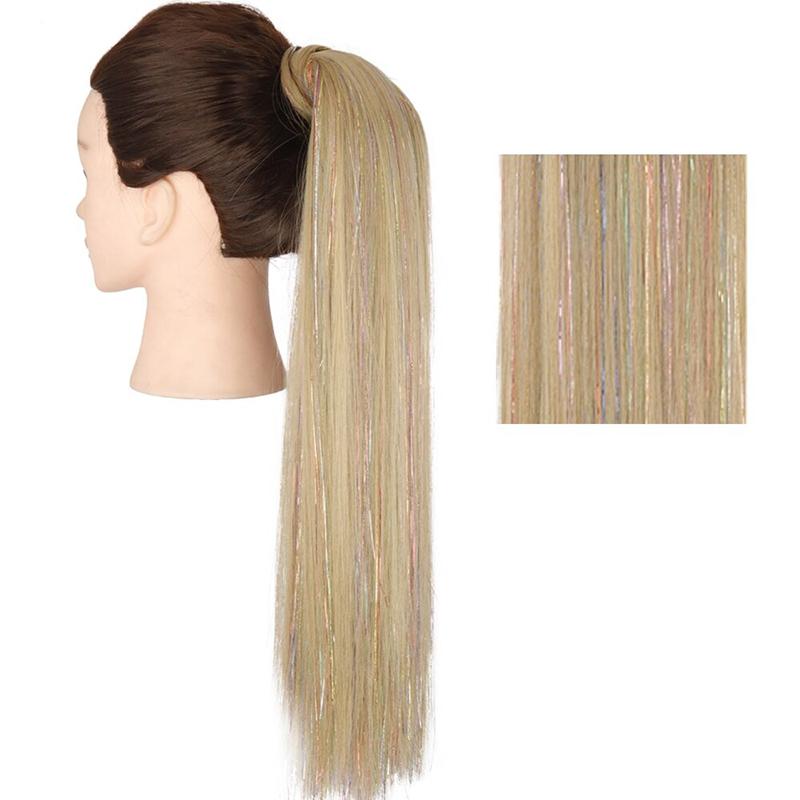 Long Straight Clip-In Ponytail Extension – 22 Inch High-Temperature Fiber for Volume and Length 63