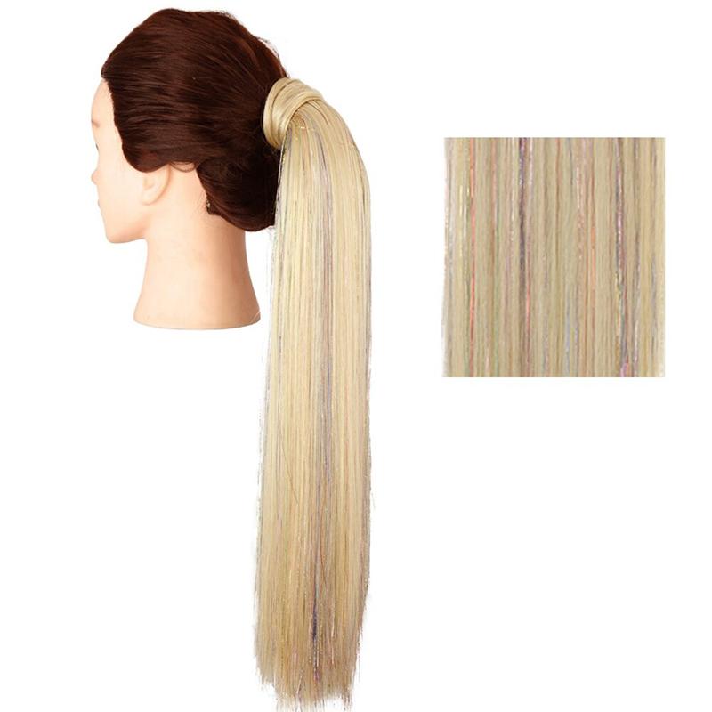 Long Straight Clip-In Ponytail Extension – 22 Inch High-Temperature Fiber for Volume and Length 64
