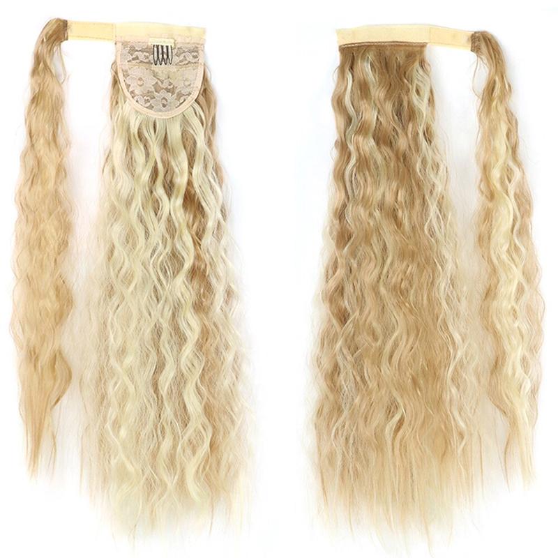 Long Straight Clip-In Ponytail Extension – 22 Inch High-Temperature Fiber for Volume and Length 65