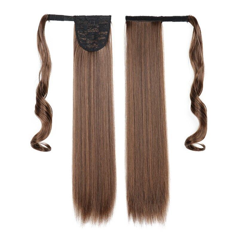 Long Straight Clip-In Ponytail Extension – 22 Inch High-Temperature Fiber for Volume and Length 7