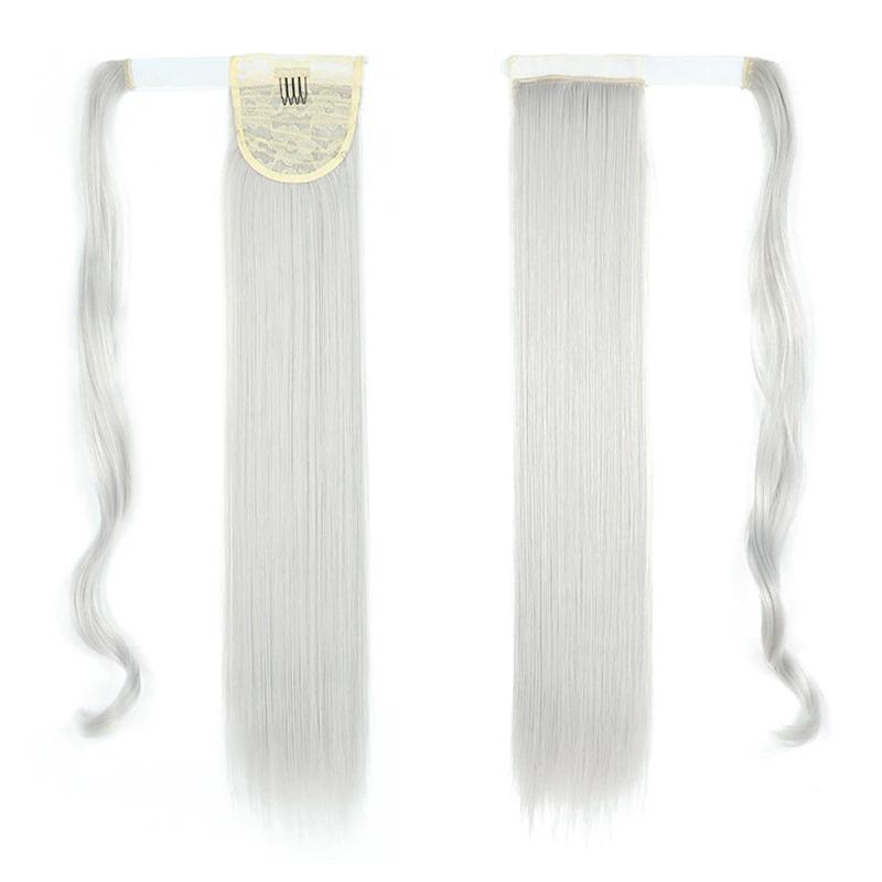 Long Straight Clip-In Ponytail Extension – 22 Inch High-Temperature Fiber for Volume and Length 71