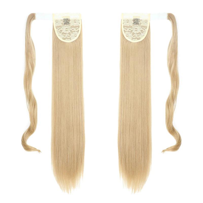 Long Straight Clip-In Ponytail Extension – 22 Inch High-Temperature Fiber for Volume and Length 76