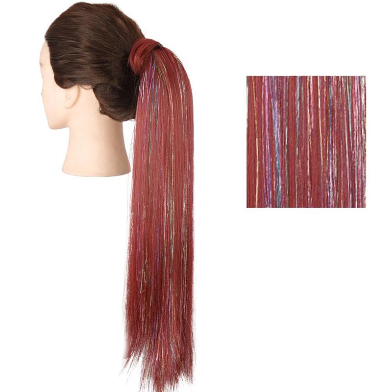 Long Straight Clip-In Ponytail Extension – 22 Inch High-Temperature Fiber for Volume and Length 9