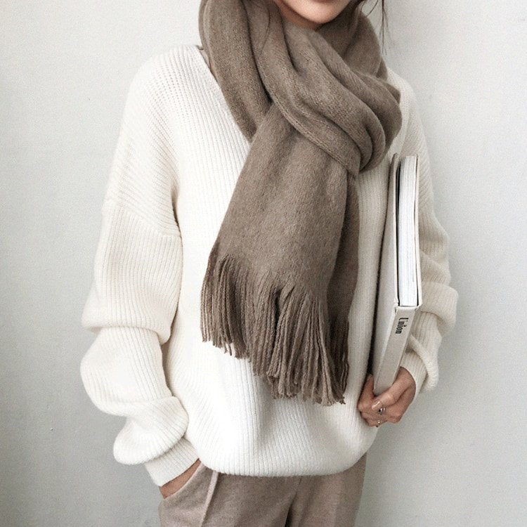 Loose and Over-sized Winter Knitted Sweater 4