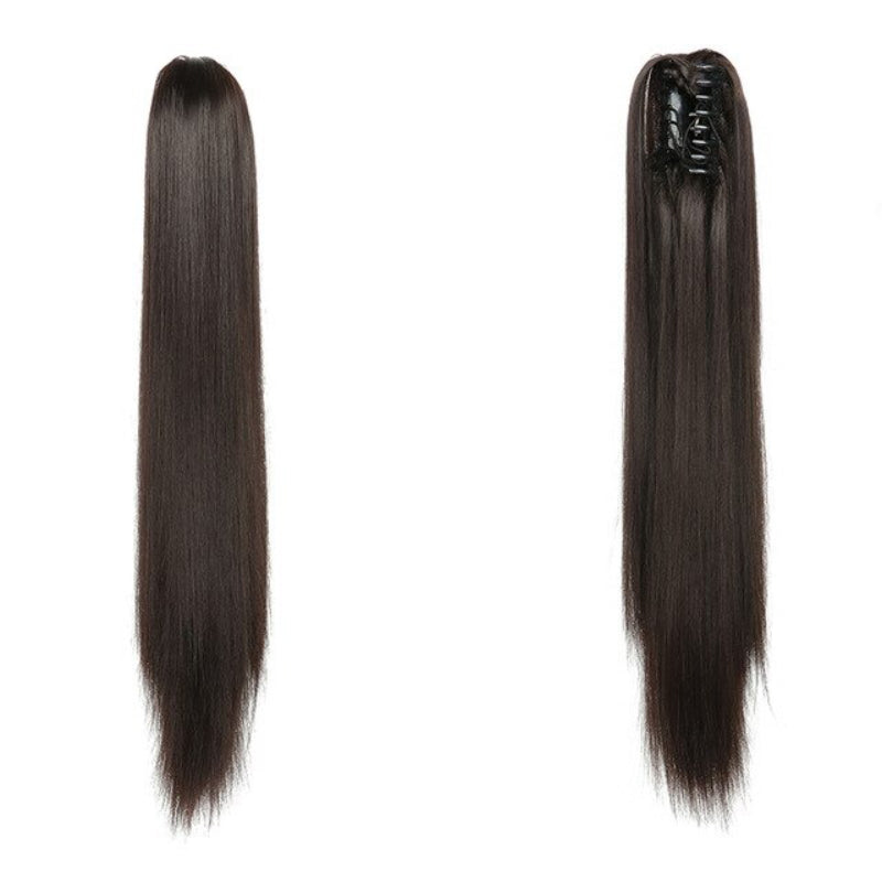 Luscious Long Wavy Clip-in Ponytail Extension – 20 Inch, Heat-Resistant, Easy to Wear for Women 20