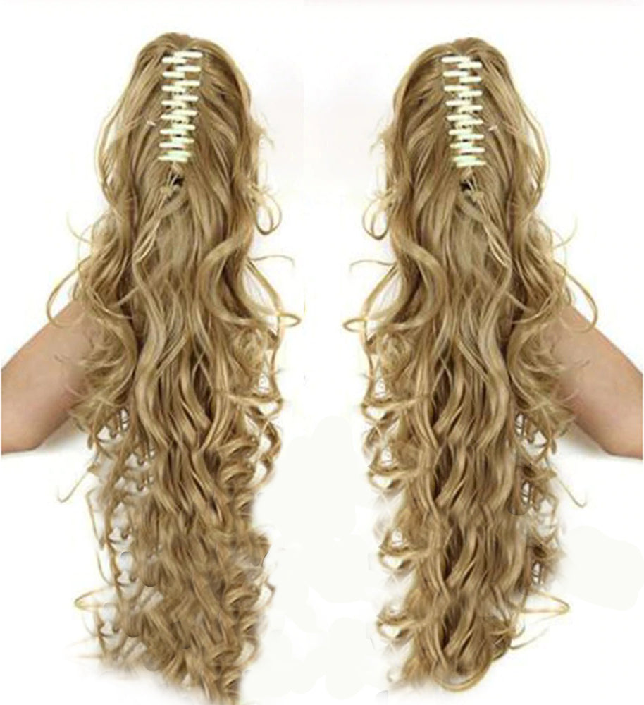 Luscious Long Wavy Clip-in Ponytail Extension – 20 Inch, Heat-Resistant, Easy to Wear for Women 3