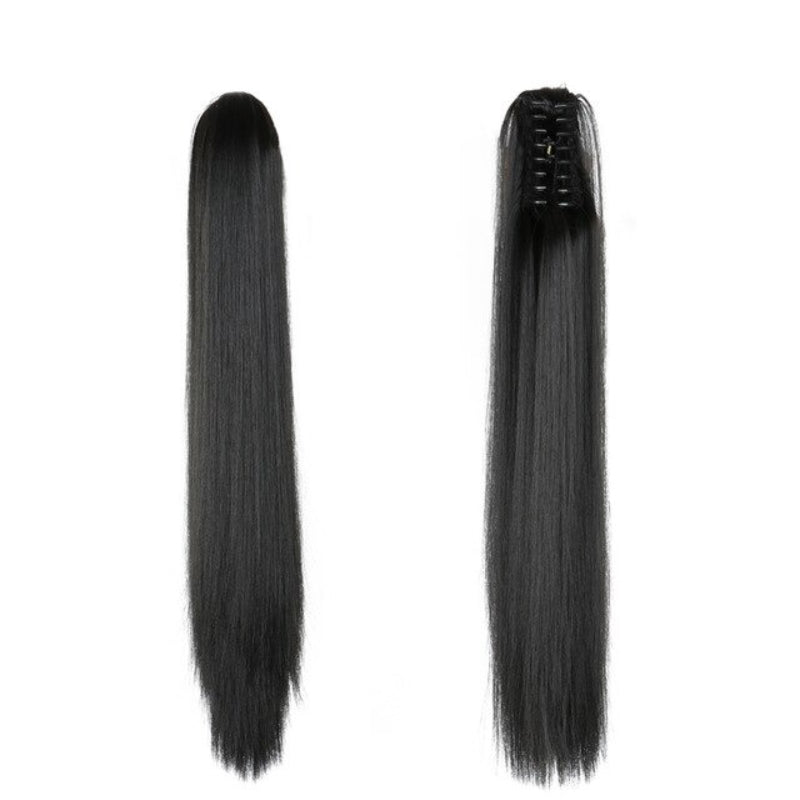 Luscious Long Wavy Clip-in Ponytail Extension – 20 Inch, Heat-Resistant, Easy to Wear for Women 30