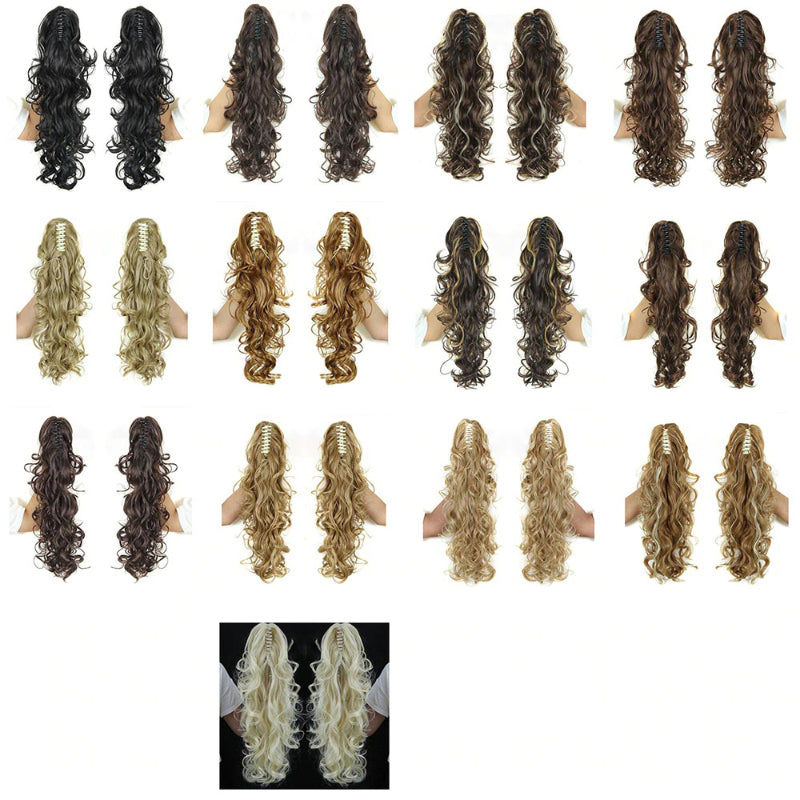 Luscious Long Wavy Clip-in Ponytail Extension – 20 Inch, Heat-Resistant, Easy to Wear for Women 4