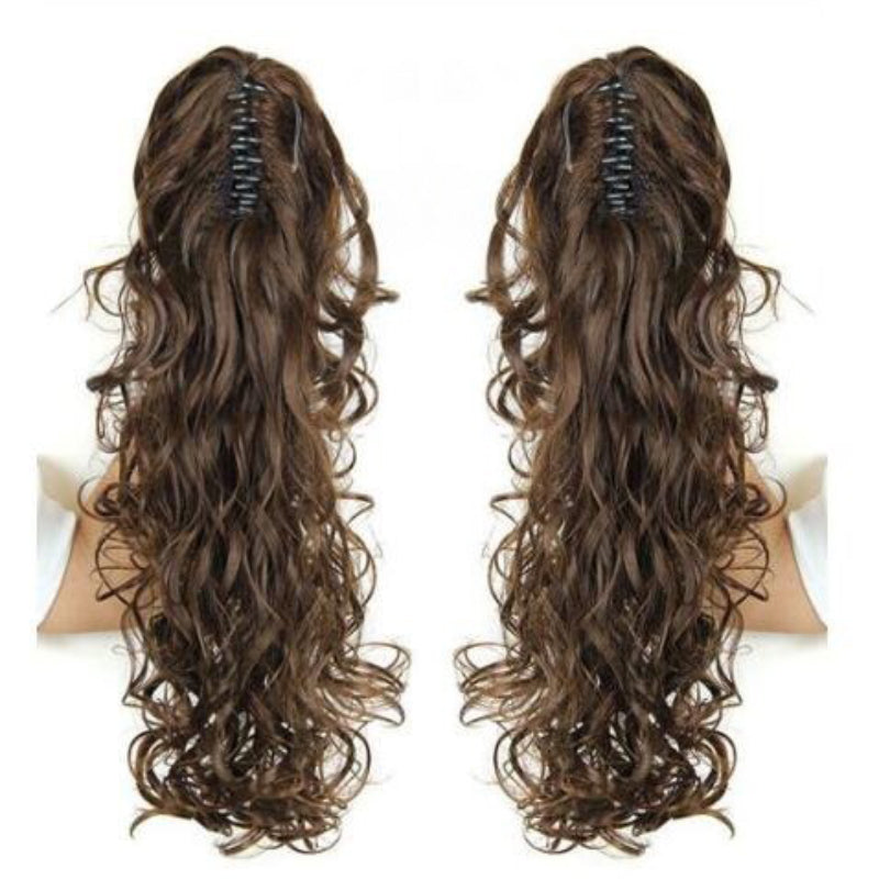 Luscious Long Wavy Clip-in Ponytail Extension – 20 Inch, Heat-Resistant, Easy to Wear for Women 7