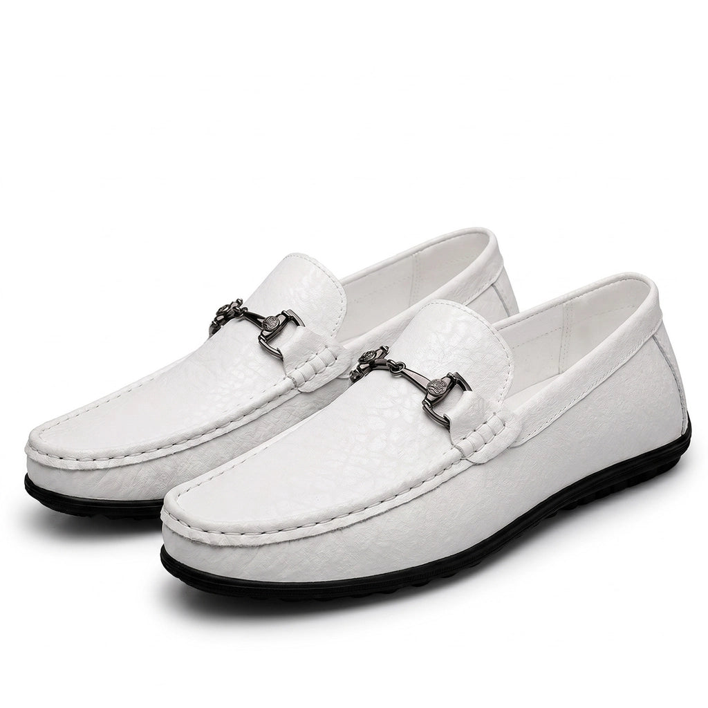 Men's Leather Horsebit Loafers – product view | Hensley London