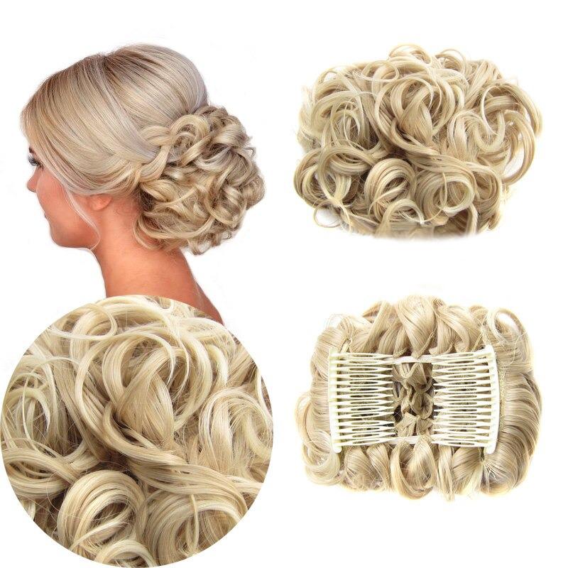 Messy Curly Bun Extensions with Soft Comb Clips – Instant Volume for All Hair Types 1