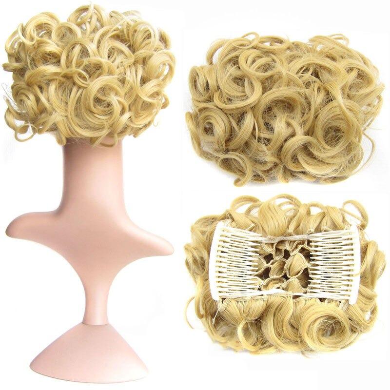 Messy Curly Bun Extensions with Soft Comb Clips – Instant Volume for All Hair Types 11