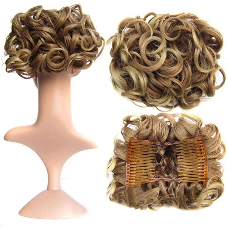 Messy Curly Bun Extensions with Soft Comb Clips – Instant Volume for All Hair Types 14
