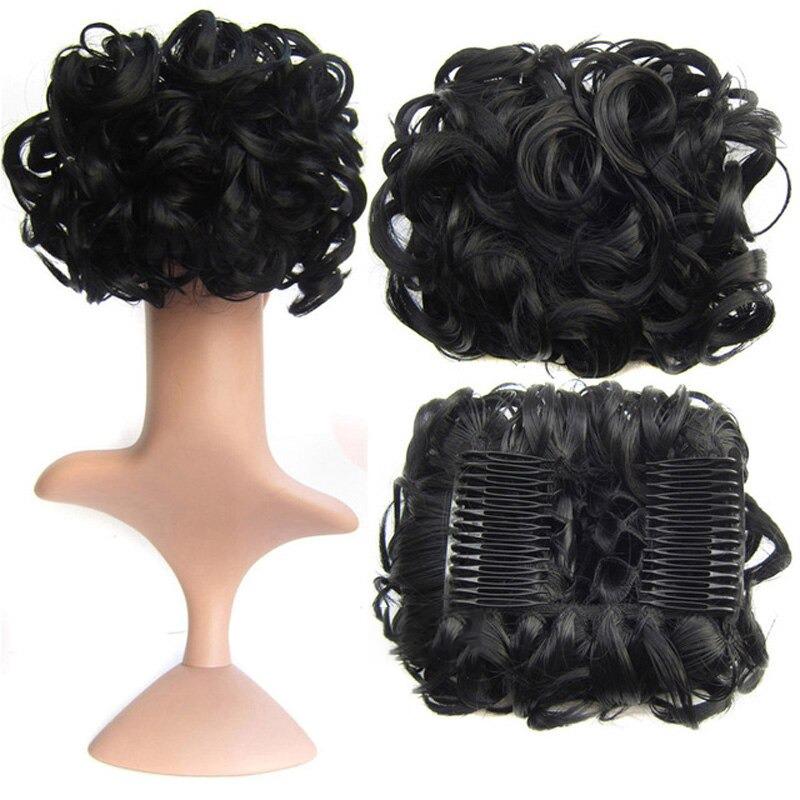 Messy Curly Bun Extensions with Soft Comb Clips – Instant Volume for All Hair Types 16