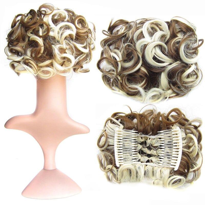 Messy Curly Bun Extensions with Soft Comb Clips – Instant Volume for All Hair Types 18