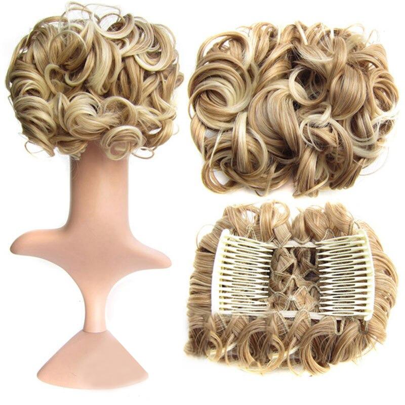 Messy Curly Bun Extensions with Soft Comb Clips – Instant Volume for All Hair Types 19