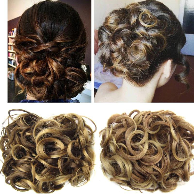 Messy Curly Bun Extensions with Soft Comb Clips – Instant Volume for All Hair Types 2