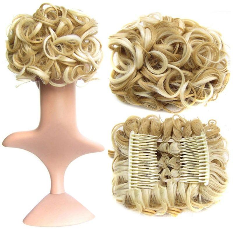 Messy Curly Bun Extensions with Soft Comb Clips – Instant Volume for All Hair Types 22
