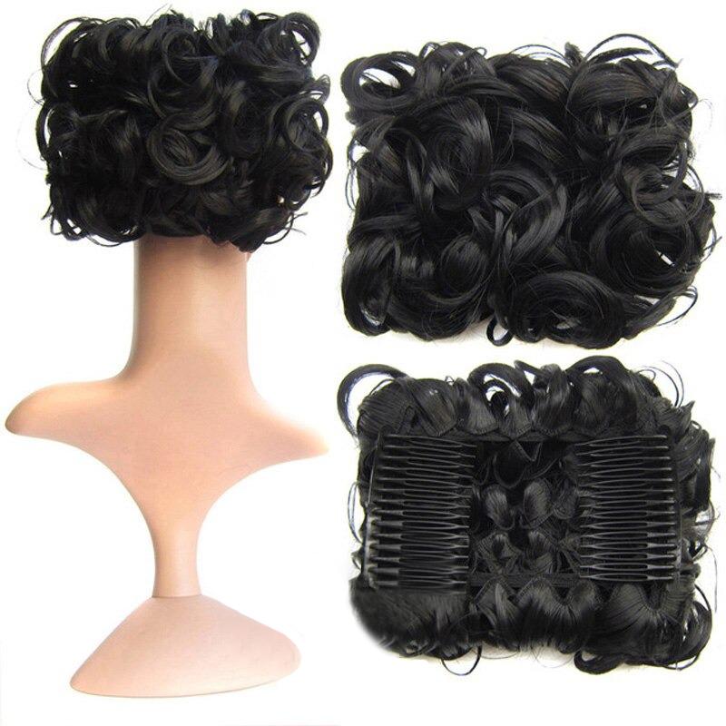 Messy Curly Bun Extensions with Soft Comb Clips – Instant Volume for All Hair Types 24
