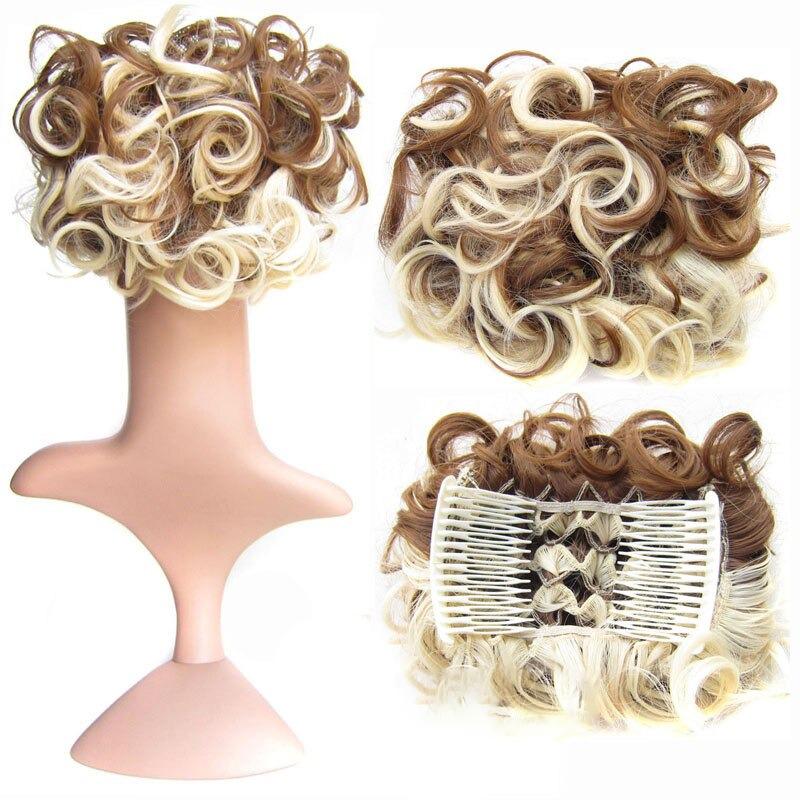 Messy Curly Bun Extensions with Soft Comb Clips – Instant Volume for All Hair Types 25